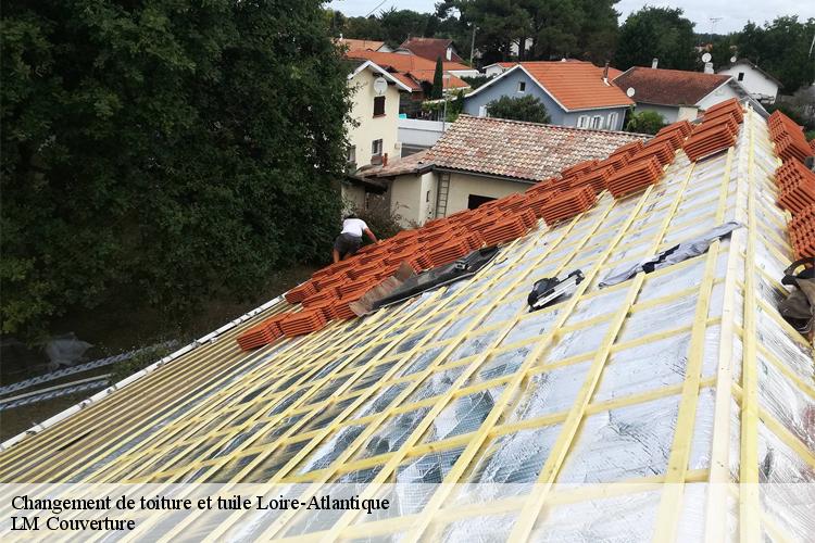 Changement de toiture et tuile 44 Loire-Atlantique  LM Couverture