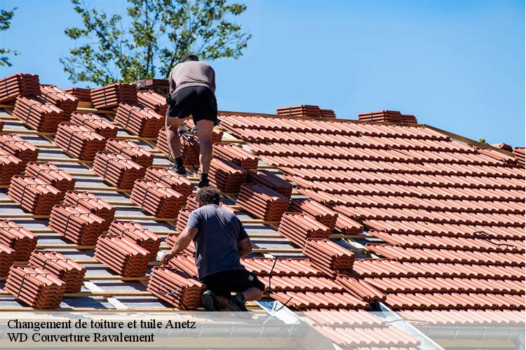 Changement de toiture et tuile anetz-44150 WD Couverture Ravalement