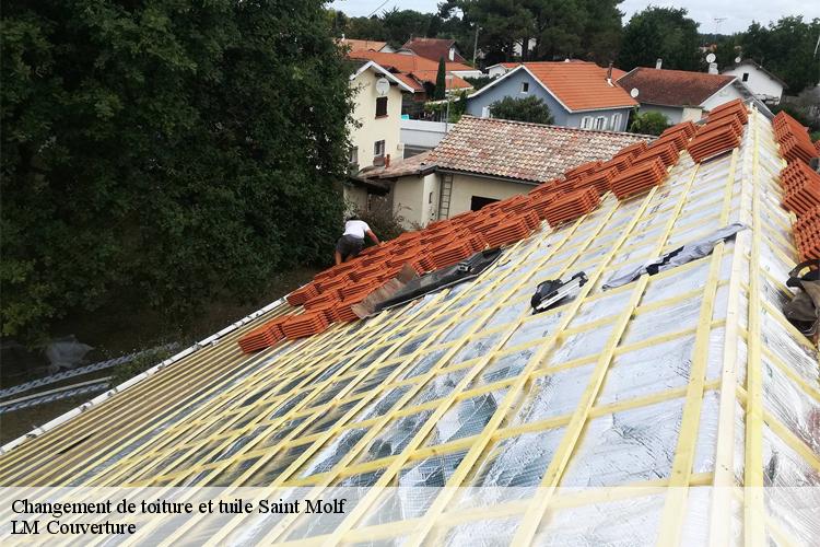 Changement de toiture et tuile  saint-molf-44350 LM Couverture