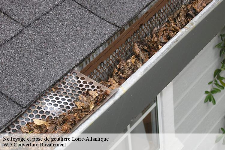 Nettoyage et pose de gouttière 44 Loire-Atlantique WD Couverture Ravalement
