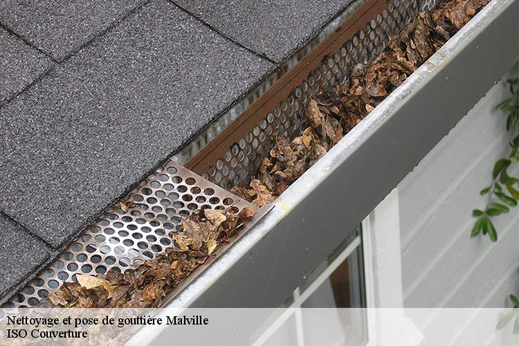 Nettoyage et pose de gouttière malville-44260 LM Couverture