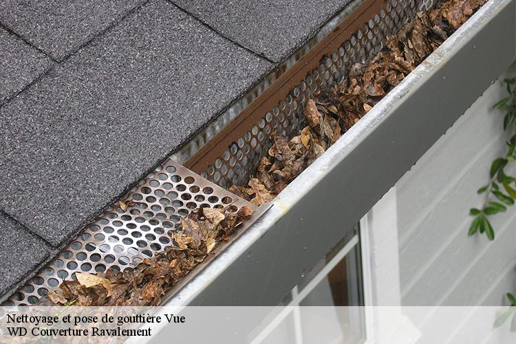 Nettoyage et pose de gouttière  vue-44640 WD Couverture Ravalement