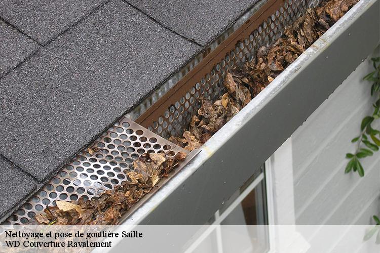 Nettoyage et pose de gouttière  saille-44350 WD Couverture Ravalement