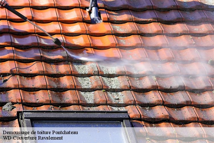 Demoussage de toiture  pontchateau-44160 WD Couverture Ravalement