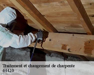 Traitement et changement de charpente 44420